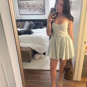 Wilfred- Aritzia Sleeveless Mini Dress with Sweetheart Neckline